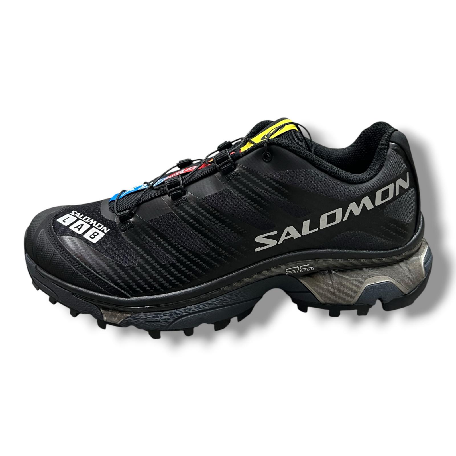 未当て嵌める SALOMON・サロモン XT-4 OG 物質の状態SS ローカットスニーカー 471329 28珊 黒いこと メンズ （15383M）【中古】