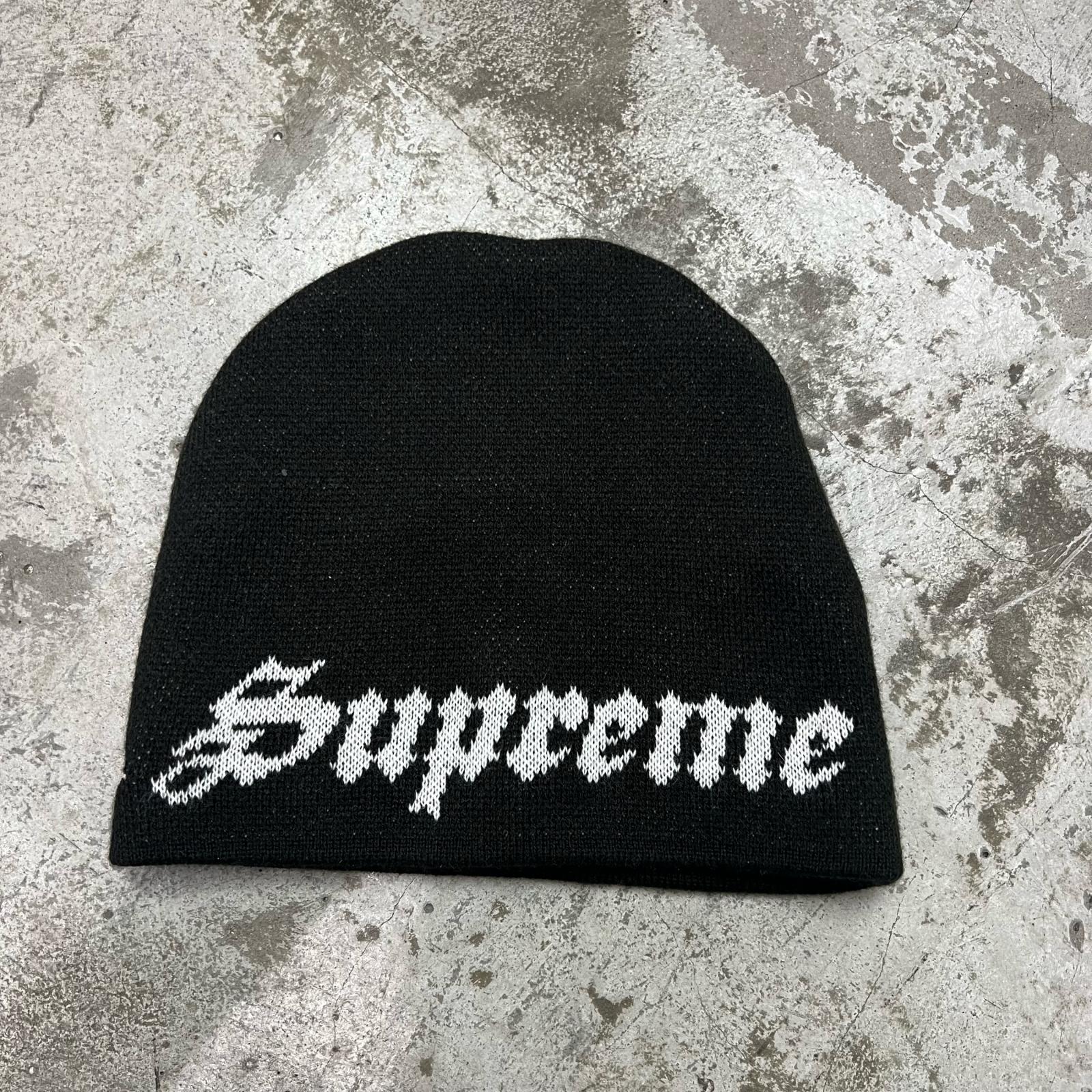 Supreme・シュプリーム  × NEW ERA・ニュー内鰓 26SS GHOSTFACE BEANIE 物質の状態A 生きすだま人間の顔 ビーニー 編み物帽 大きさF 黒いこと メンズ （15482M）【中古】