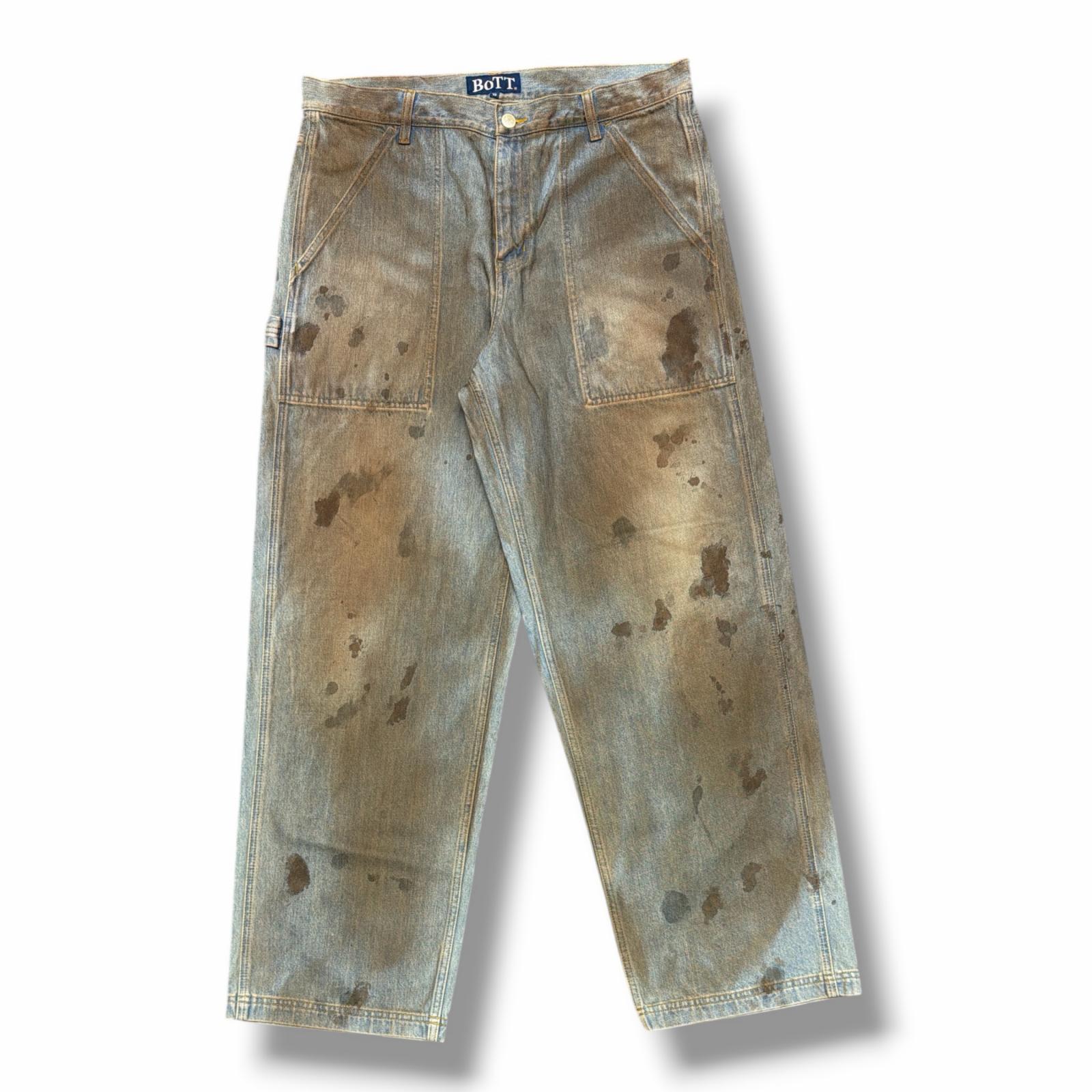 未使用 BoTT・ボット OI’ Dirty Painter Jean 状態SS ダメージ加工 ペインタージーンズ デニムパンツ BOTT-25AW-54 サイズ32 インディゴ メンズ (15673M)【中古】|買取MOTTO 店