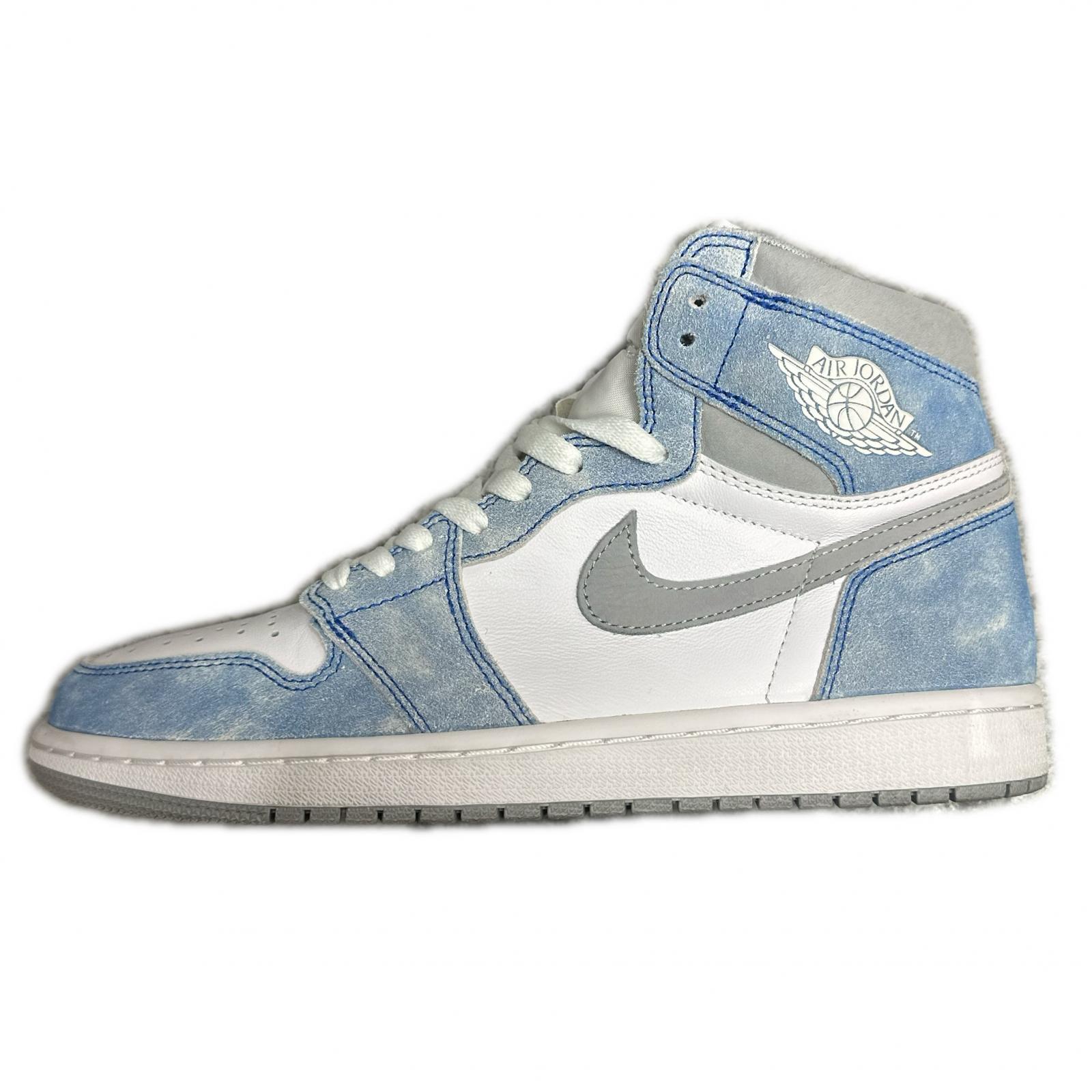 NIKE・ナイキ Air Jordan 1 High OG 物質の状態 ジョーダン1 ハイパーロイヤル スニーカー 555088-402 大きさ27 サキソフォン青碧 メンズ （15657M）【中古】