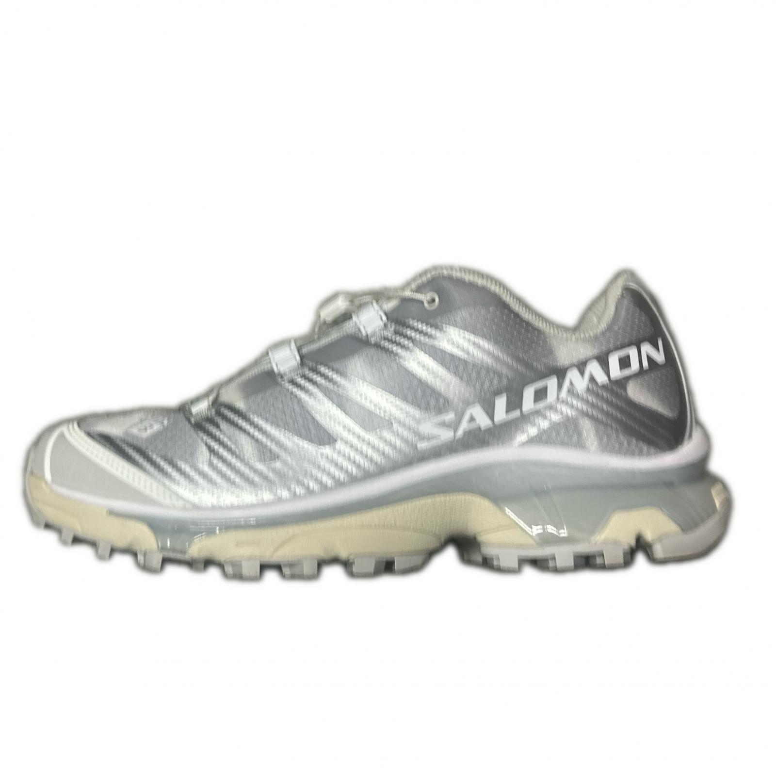 SALOMON・サロモン  × Asphaltgold アスファルトゴールド XT-4 物質の状態A ローカットスニーカー 先端技術シューズ 491301 28珊 しろがね色 メンズ （15725M）【中古】