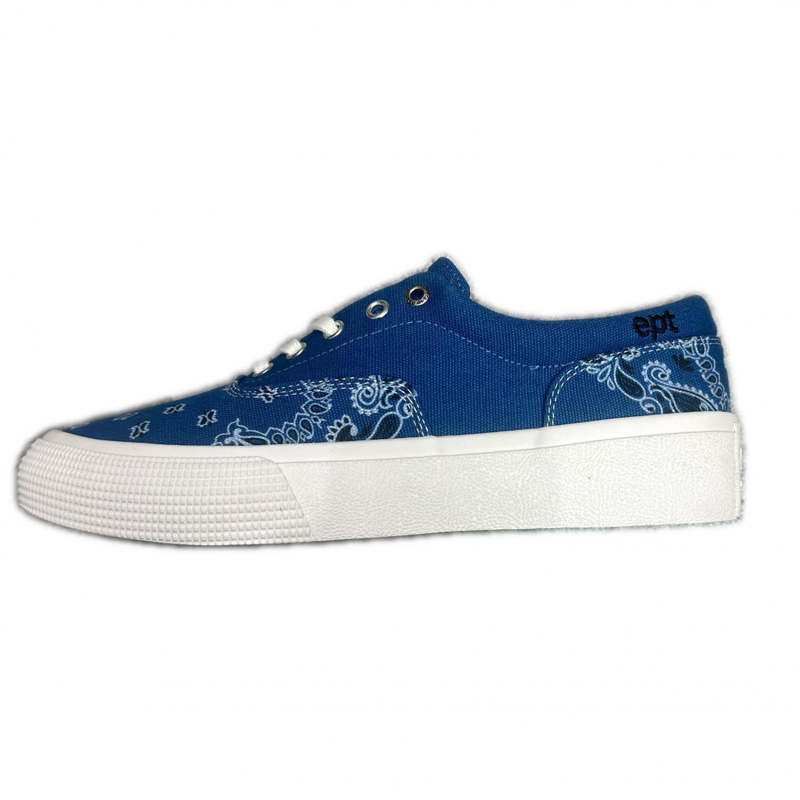 CHALLENGER・チャレンジャー  × EAST PACIFIC TRADE BANDANA SNEAKERS 物質の状態A バンダナ ローカットスニーカー 大きさ27 27糎 青色 メンズ （15805M）【中古】