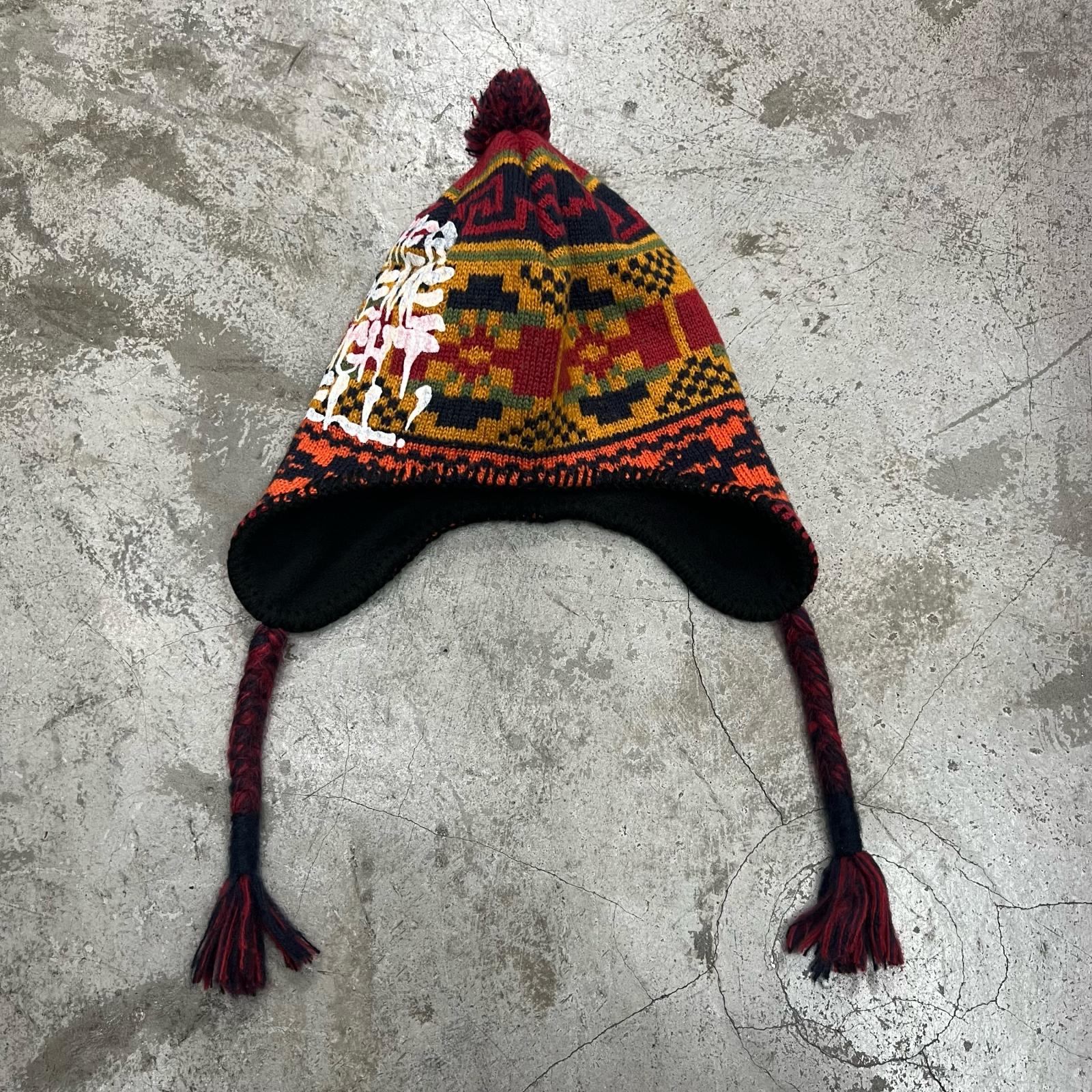 Supreme・シュプリーム  × THRASHER・スラッシャー 24AW Earflap Beanie Brown 物質の状態 イヤーフラップ ビーニー 編み物旗がしら 大きさF 赤銅色 メンズ （15845M）【中古】
