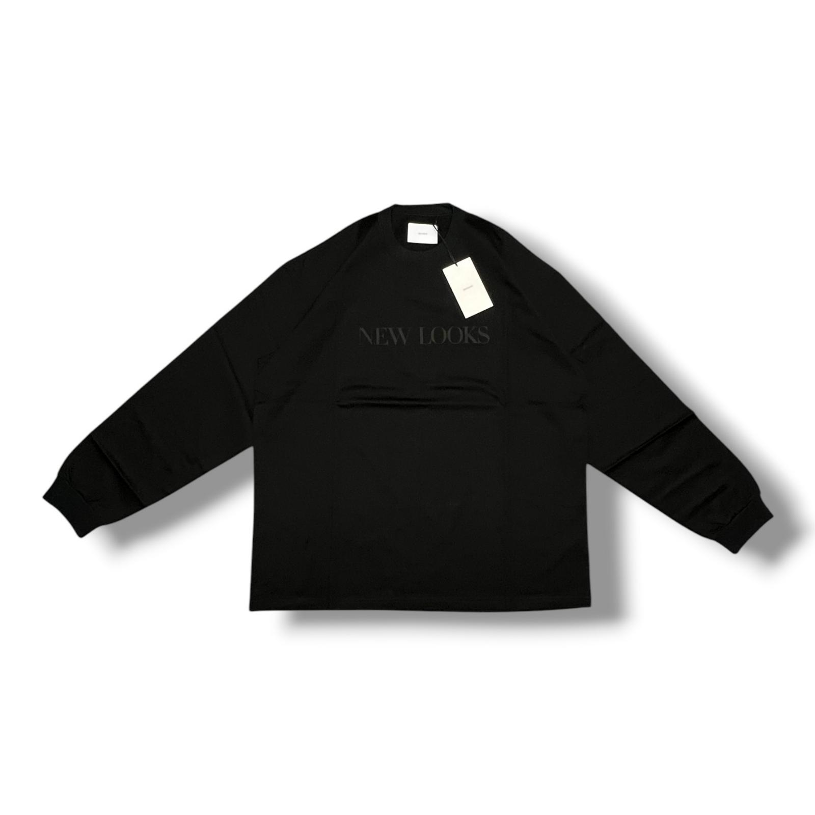 未当て嵌める stein(ssstein)・シュタイン OVERSIZED LONGSLEEVE TEE 物質の状態SS オーバーサイズロングスリーブプルオーバー カットソー ST.1030 大きさL 黒いこと メンズ （5314M）【中古】