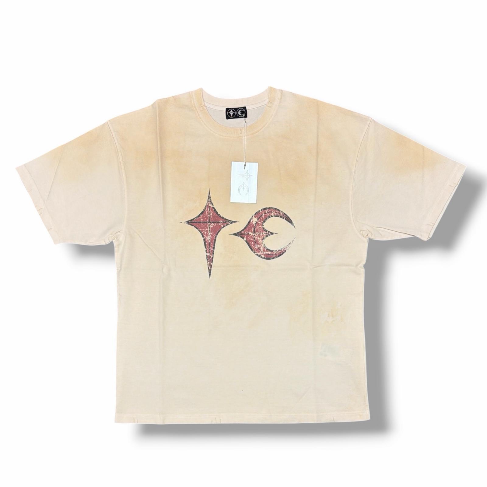 未当て嵌める THUG CLUB・サグクラブ Survivor Rock T-Shirt 物質の状態SS サバイバーロックティーシャツ 半袖カットソー TC25TS1401 大きさ4 キナリ メンズ （4833M）【中古】