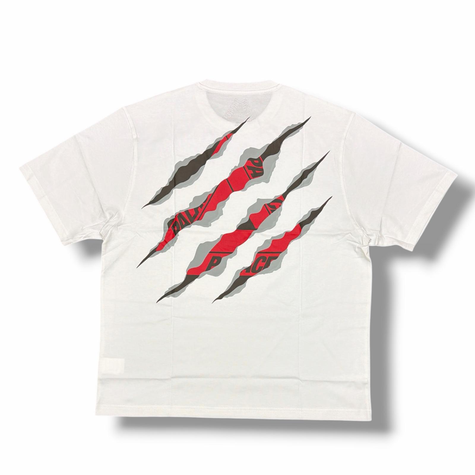 PALACE・九重の天 Ripped Tri T-Shirt 物質の状態S リペッドティーシャツ 半袖カットソー P28TS053 大いさXXL 白いこと メンズ （15557M）【中古】