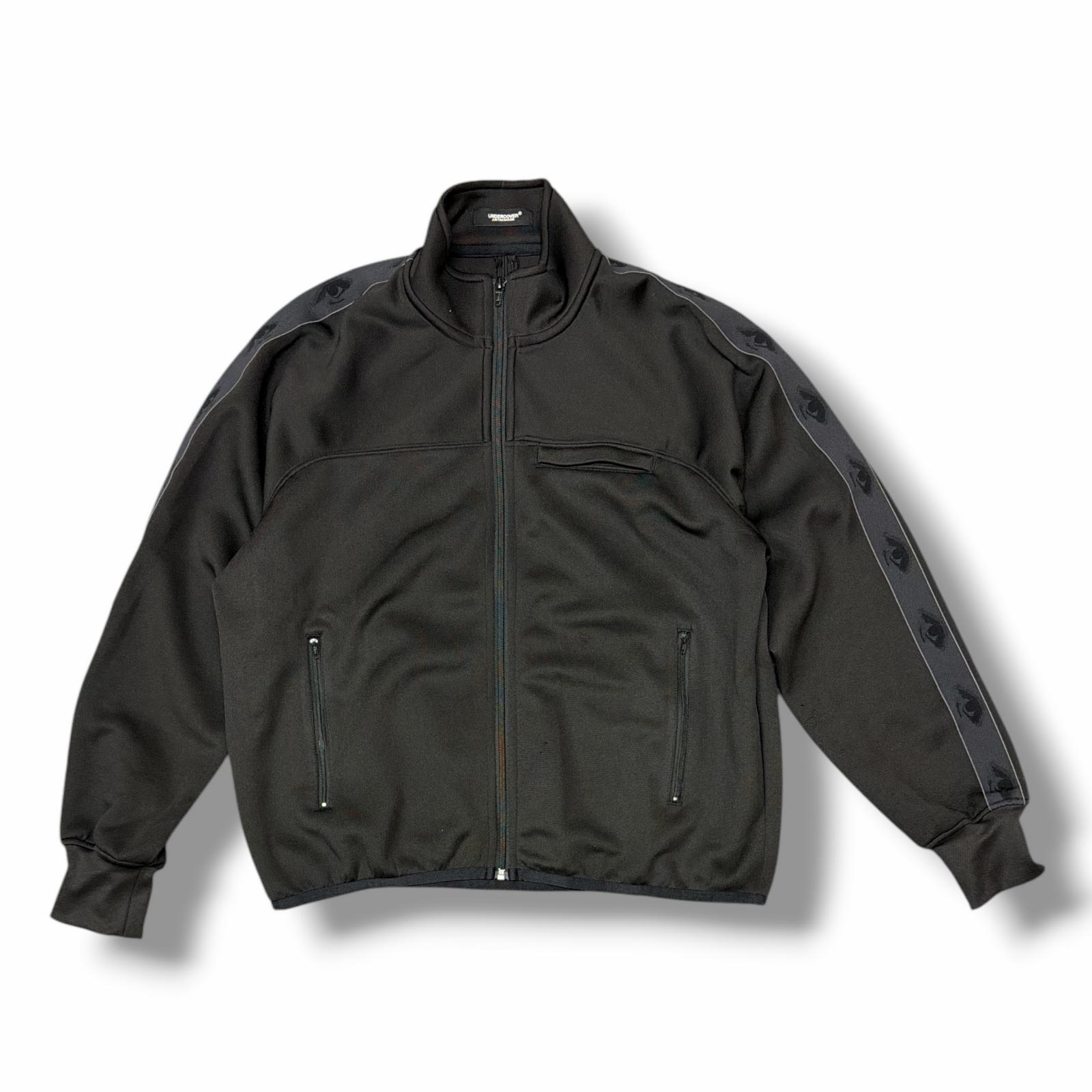 UNDERCOVER・アンダー押しかぶせる Double-knit Track jacket 物質の状態B ダブルニットトラックジャケット UC1F9201 大きさ3 黒いこと メンズ （16127M）【中古】