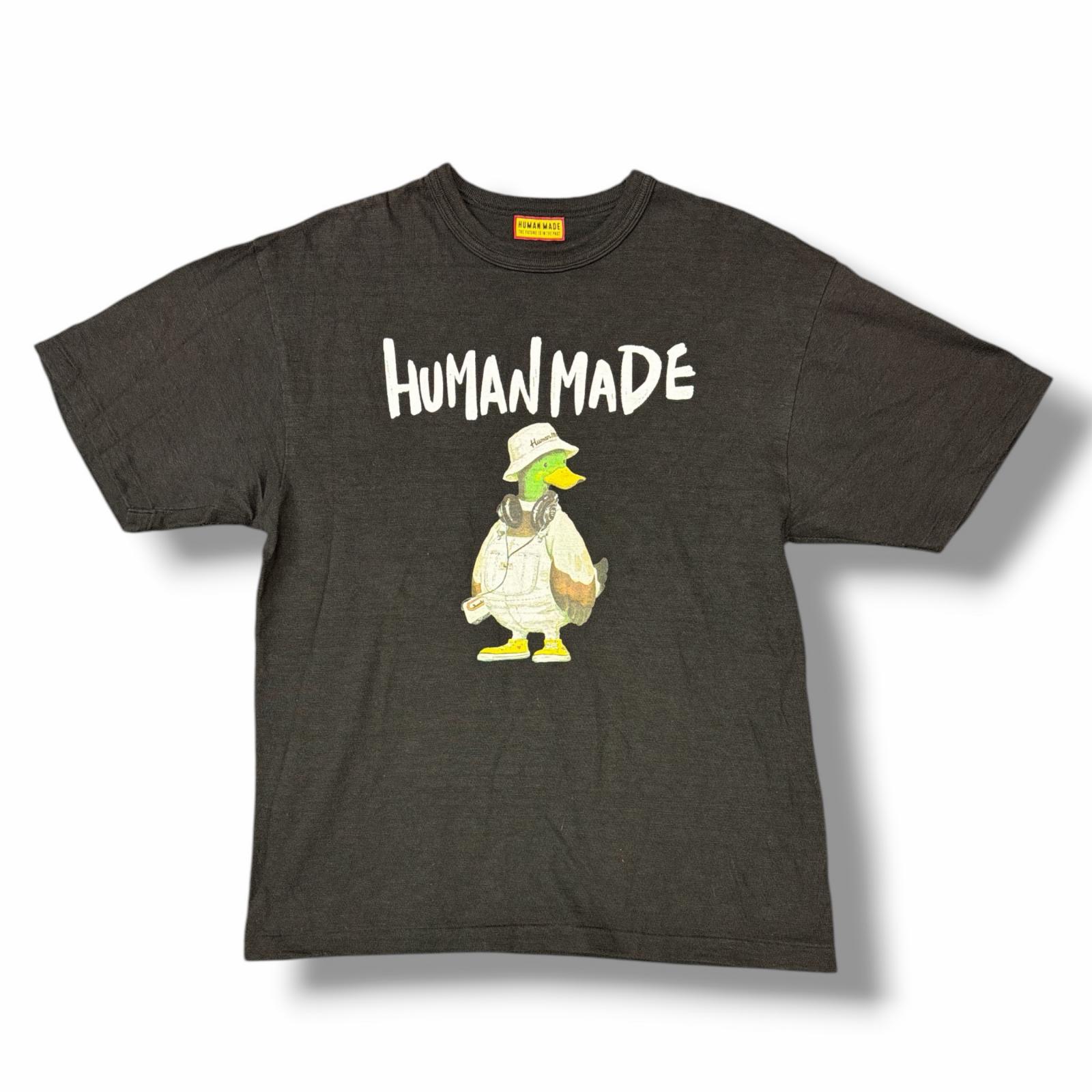 HUMAN MADE・ヒューマンお手伝いさん 25SS Graphic T-Shirt 物質の状態A グラフィックティーシャツ 半袖カットソー HM29TE014 大きさL 黒いこと メンズ （10839M）【中古】