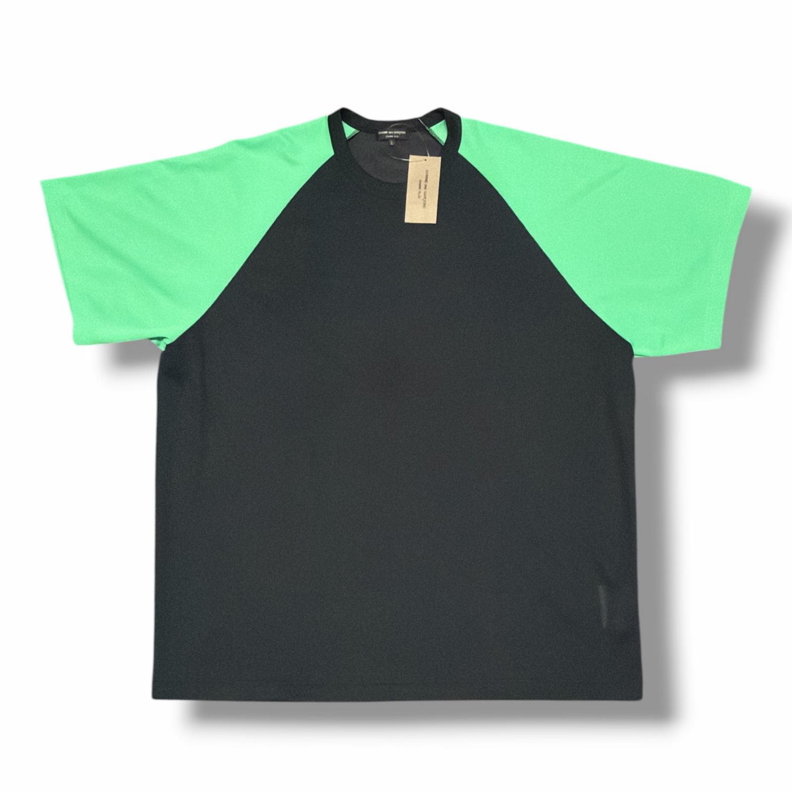 COMME des GARCONS HOMME PLUS・コムデギャルソンオムプリュス Interlock T-Shirt 物質の状態A インター鍵を掛けるティーシャツ ラグランジャージカットソー PO-T010-051 大いさL 黒いこと メンズ （5598M）【中古】
