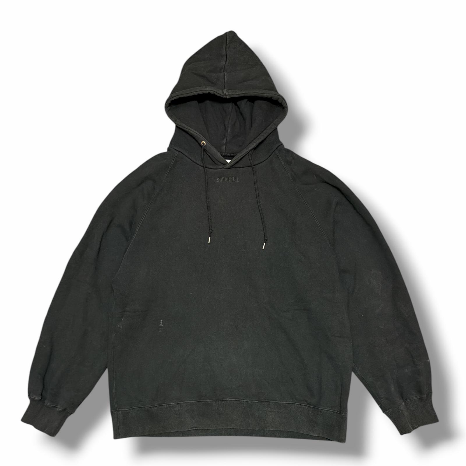 SUGARHILL ・白砂糖吸血鬼 ロゴタイプ刺しゅうパーカー  物質の状態B スウェットフーディー  18AW-SW-02 大きさXL 黒いこと メンズ （16252M）【中古】