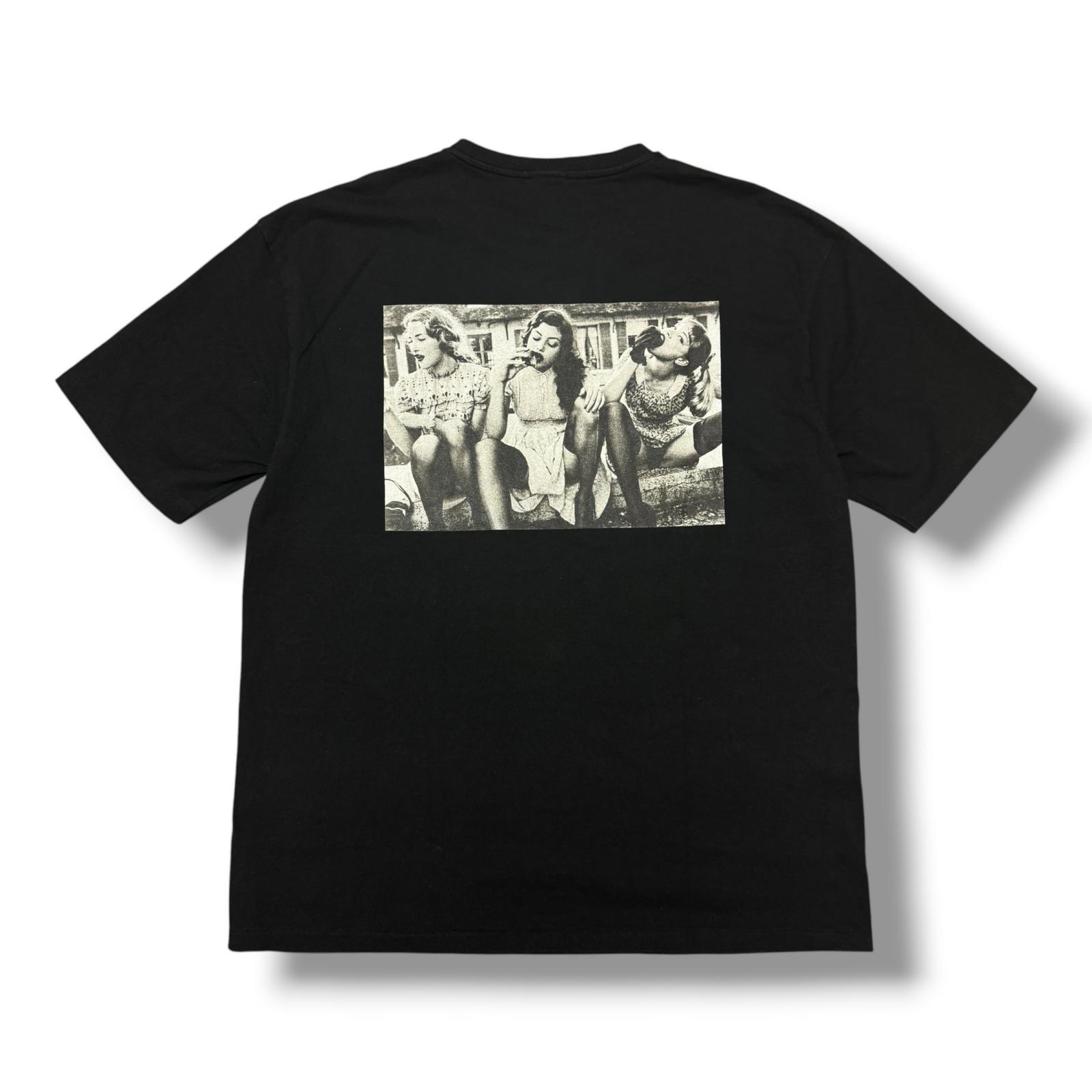 WACKO MARIA・ワコマリア 25SS ELLEN VON UNWERTH / WASHED HEAVY WEIGHT T-SHIRT 物質の状態A エレンフォンアンワースプルオーバー カットソー EVU-WM-WT02 大きさM 黒いこと メンズ （16368M）【中古】