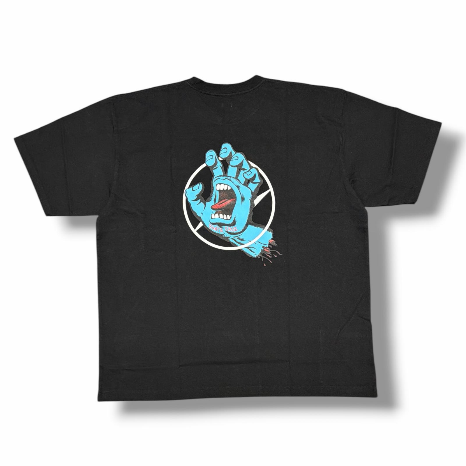 未当てはめる SEQUEL・シークエル  × SANTA CRUZ サンタ船路 T-shirt 物質の状態SS 刷り上げるティーシャツ 半袖カットソー FRAGMENT 欠けら 二人三脚 SQ-25AW-SCFST-01 大いさXL 黒いこと メンズ （6130M）【中古】
