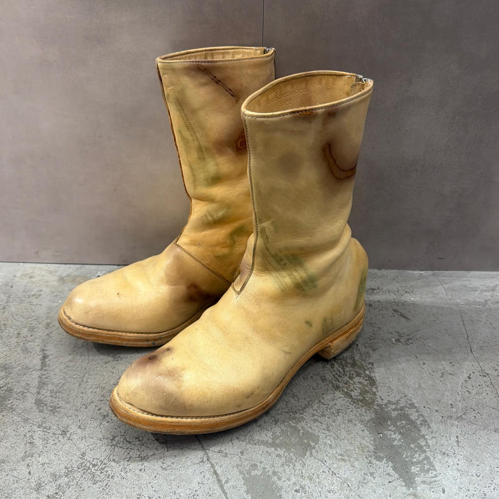 Carol Christian Poell・キャロルクリスチャンポエル プロスティック トルネード ブーツ 状態A ブーツ サイズ7 25.5cm キナリ メンズ （16400M）【中古】｜買取MOTTO　店