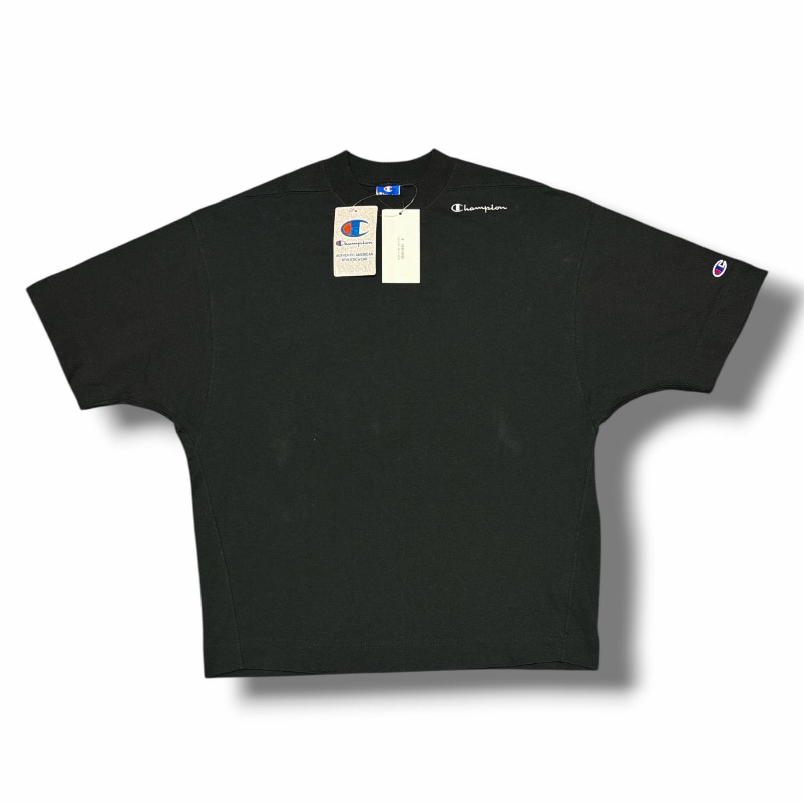未当て嵌める N.HOOLYWOOD COMPILE・エヌハリウッド コンパイル  × Champion・はやりっ児 25SS T-SHIRT 物質の状態SS ティーシャツ 半袖カットソー C8-B360 大きさS 黒いこと メンズ （16233M）【中古】