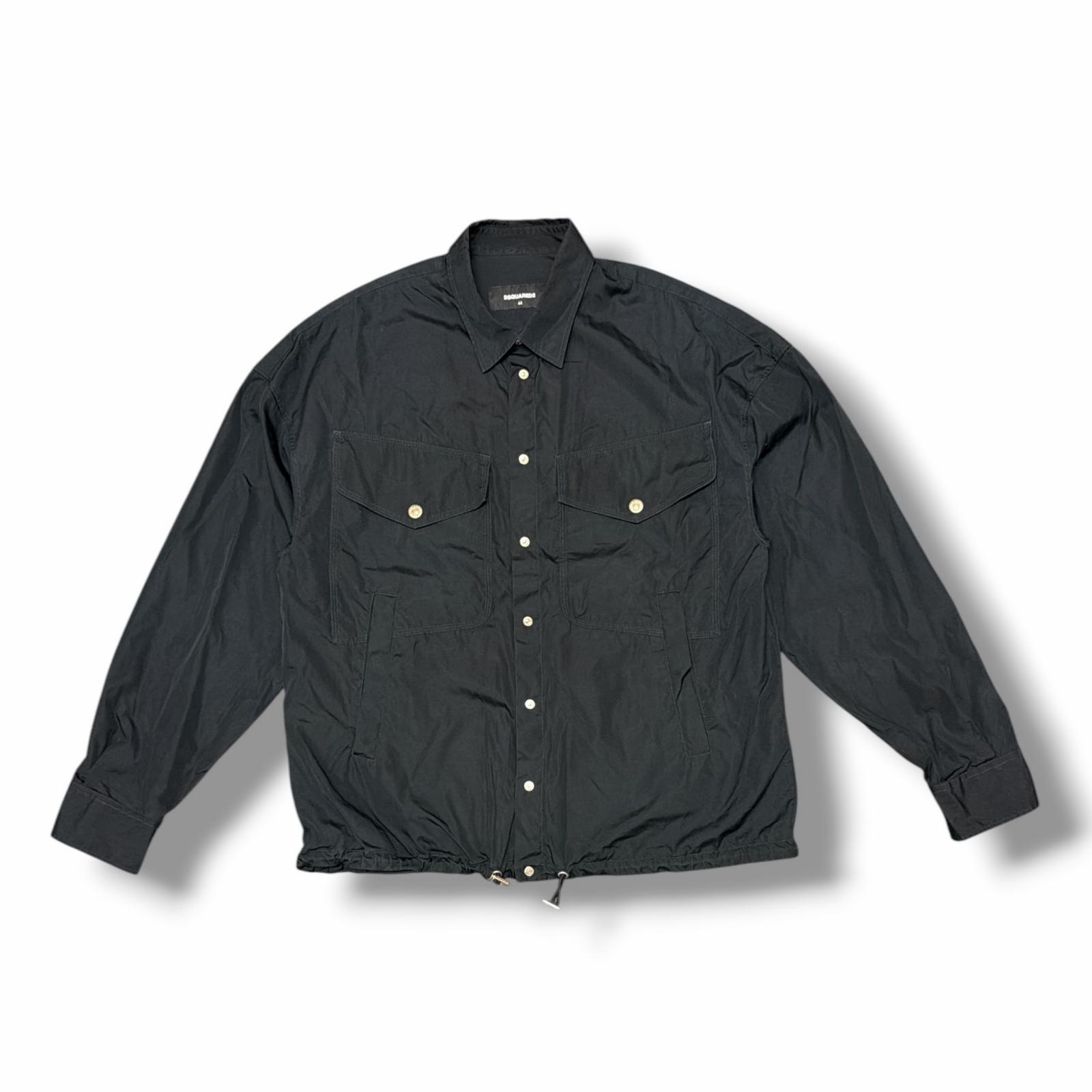 DSQUARED2・ディースクエアード ティーシャツ 上衣 物質の状態A ライトアウター S74DM0693 大いさ44 黒いこと メンズ （16385M）【中古】