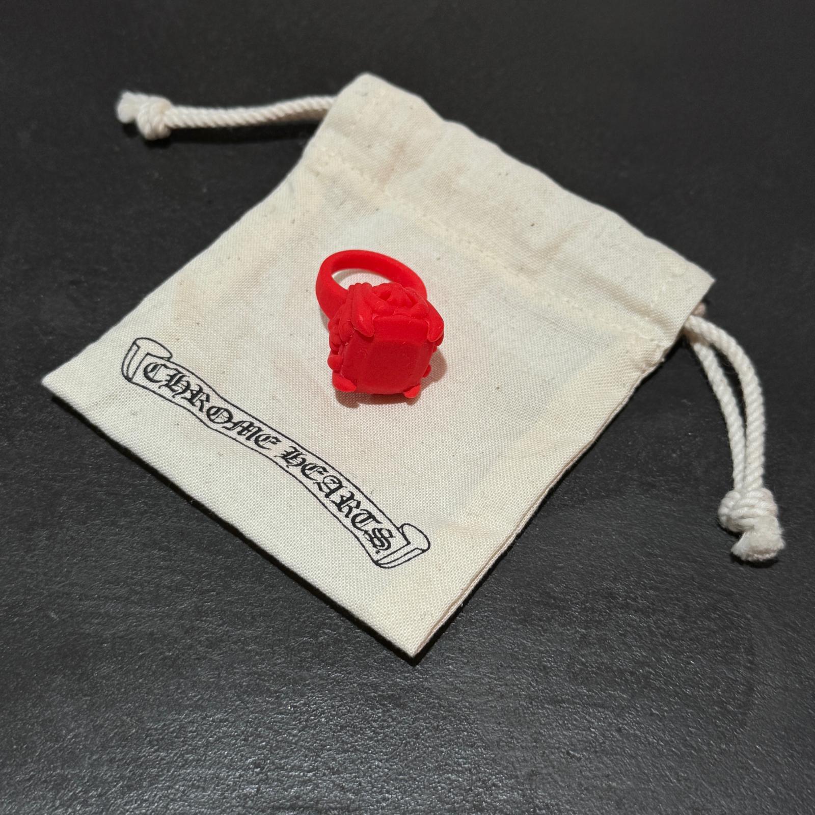 CHROME HEARTS・クロムハーツ COCL&TAIL PLSTC RING CHプラスカクテルリング 状態A ラバーリング サイズ10号 レッド メンズ （18269M）【中古】｜買取MOTTO　店