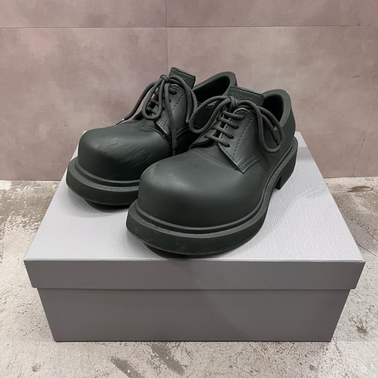 BALENCIAGA・バレンシアガ 23AW STEROID DARBY 物質の状態A 性ホルモン ダービーシューズ 717805 大いさ44 29糎 緑であること メンズ （18355M）【中古】