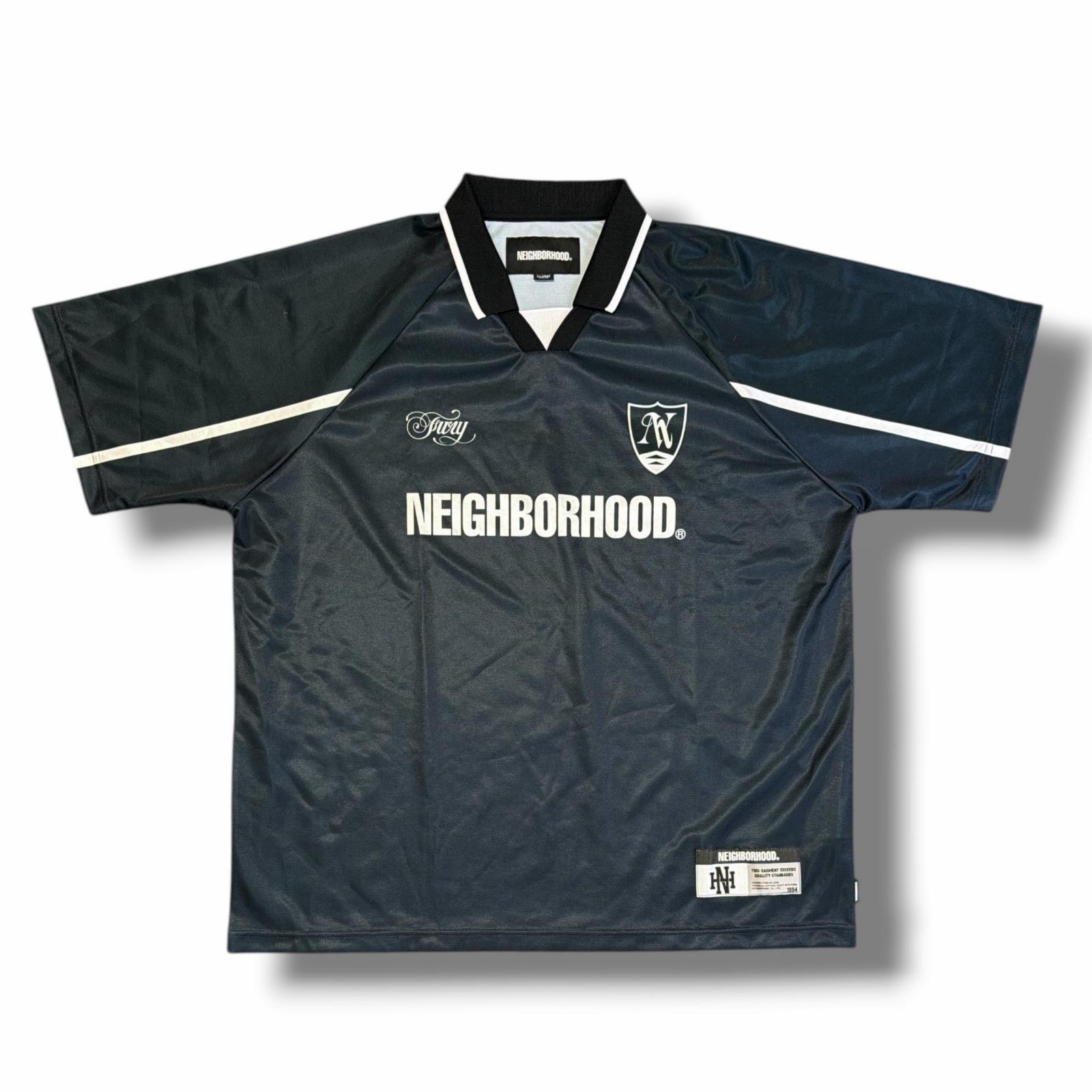 NEIGHBORHOOD・ネイバーフッド 26SS GAME SHIRT SS 物質の状態A 取り組みプルオーバー 半袖プルオーバー プルオーバー 261FPNH-CSM14 大きさXL 黒いこと メンズ （18392M）【中古】