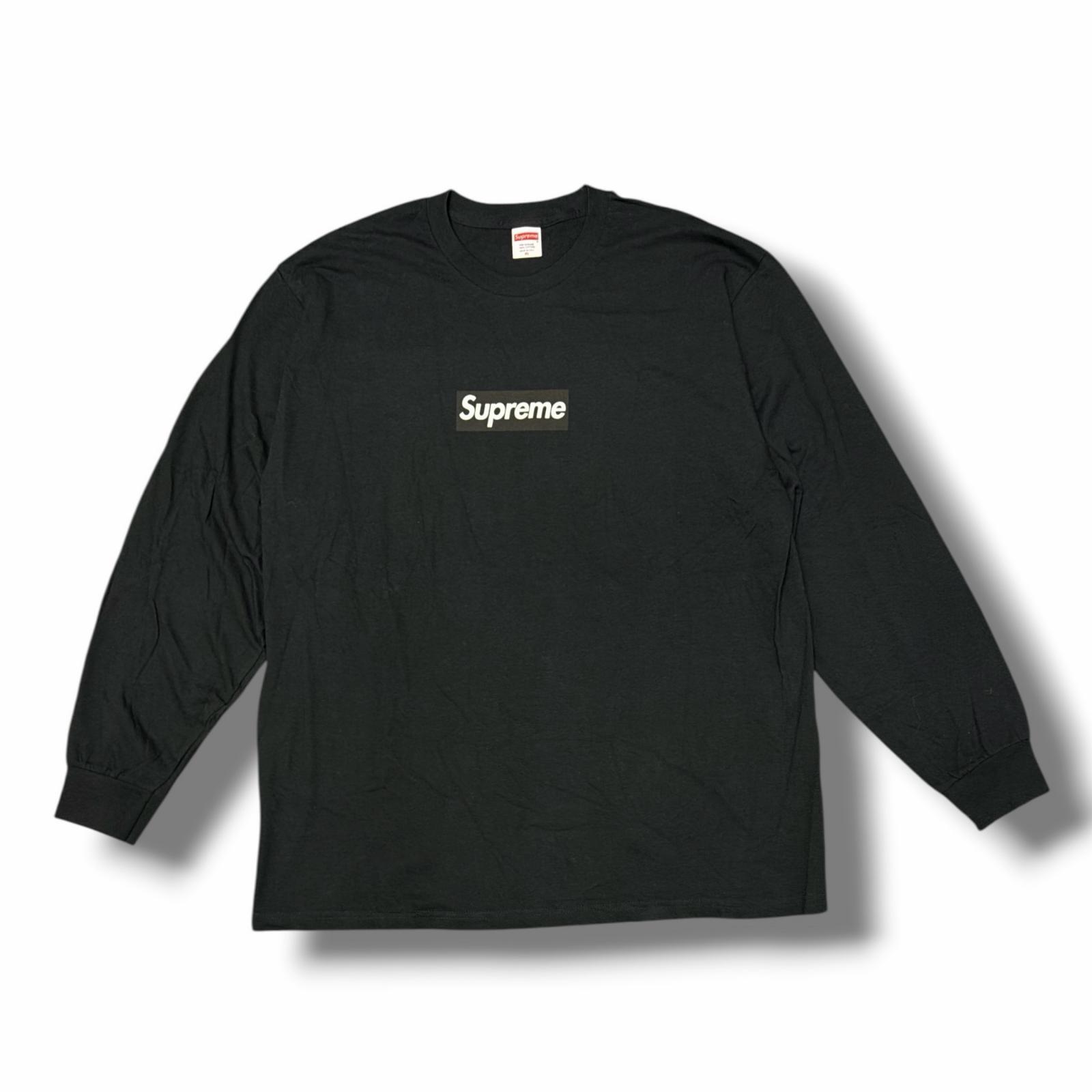 Supreme・シュプリーム Box Logo L/S Tee 物質の状態A ボックス席ロゴタイプ プルオーバー 長袖カットソー 大きさXL 黒いこと メンズ （9060M）【中古】