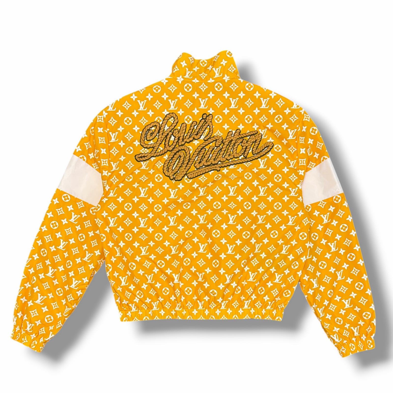 LOUIS VUITTON・ルイヴィトン 24AW ナイロンモノグラムプリントテクニカルトラックジャケット 状態A ブルゾン HRB83W サイズ48 イエロー メンズ （18501M）【中古】｜買取MOTTO　店