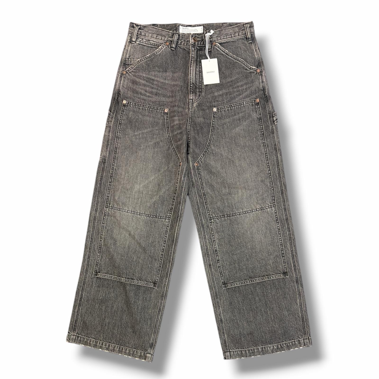 未使用 DAIRIKU・ダイリク 25AW Vintage Washed Painter Denim Wide Pants 状態SS ヴィンテージウォッシュドペインターデニムワイドパンツ ジーンズ D15 サイズM ブラック メンズ （17638M）【中古】｜買取MOTTO　店 25,404円
