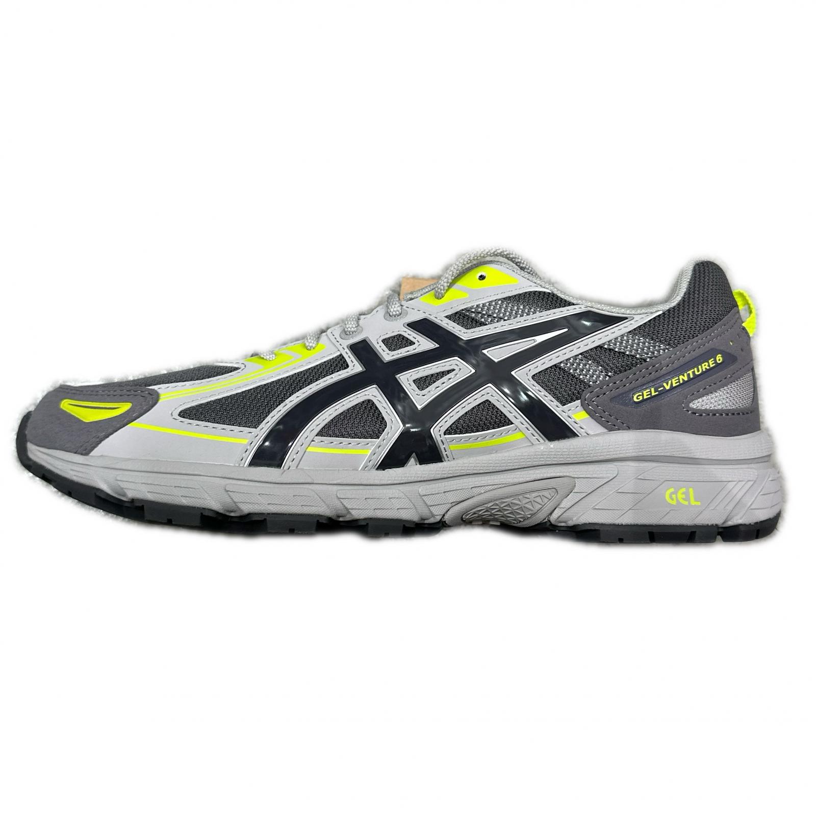 未当てはめる asics・アシックス GEL-VENTURE 6 物質の状態SS 先だつもの思わく シックス スニーカー シューズ 1203A438-026 大きさ27珊 CARBON/OBSIDIAN GREY メンズ （17347M）【中古】