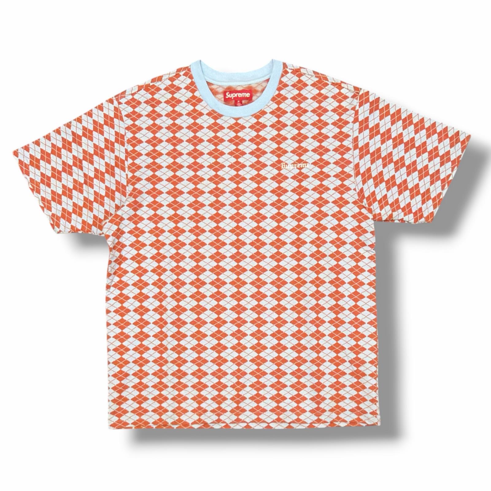 Supreme・シュプリーム 25SS Diamond Jacquard S/S Top 状態A ダイヤモンドジャカード半袖トップ Tシャツ カットソー サイズM ブルー メンズ (5920M)【中古】|買取MOTTO 店