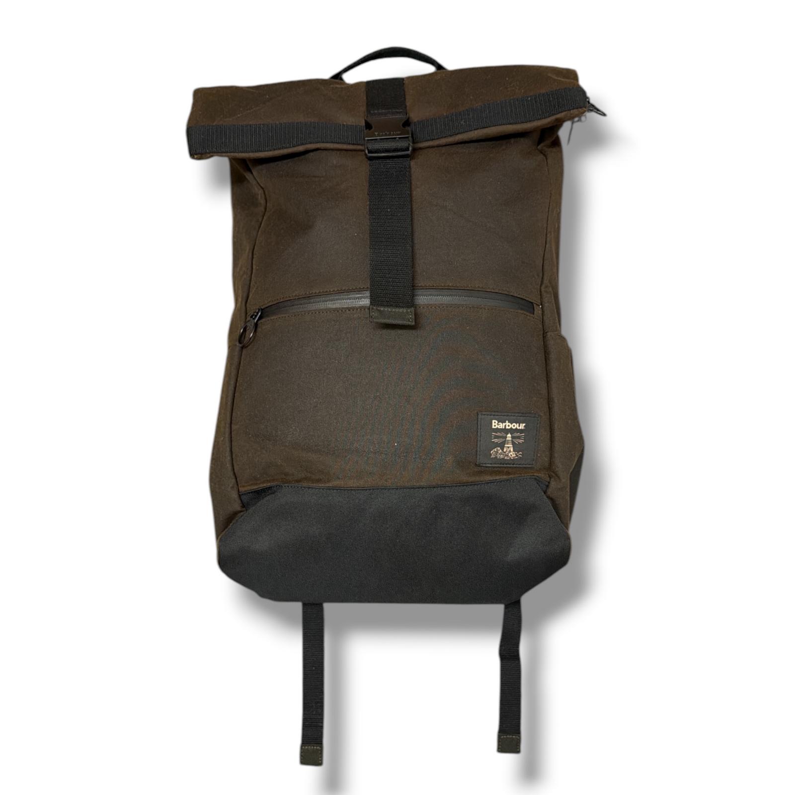 Barbour ・バブアー Fieldロールトップワックスバックパック 状態A リュックサック サイズF ブラウン メンズ （14368M）【中古】｜買取MOTTO　店