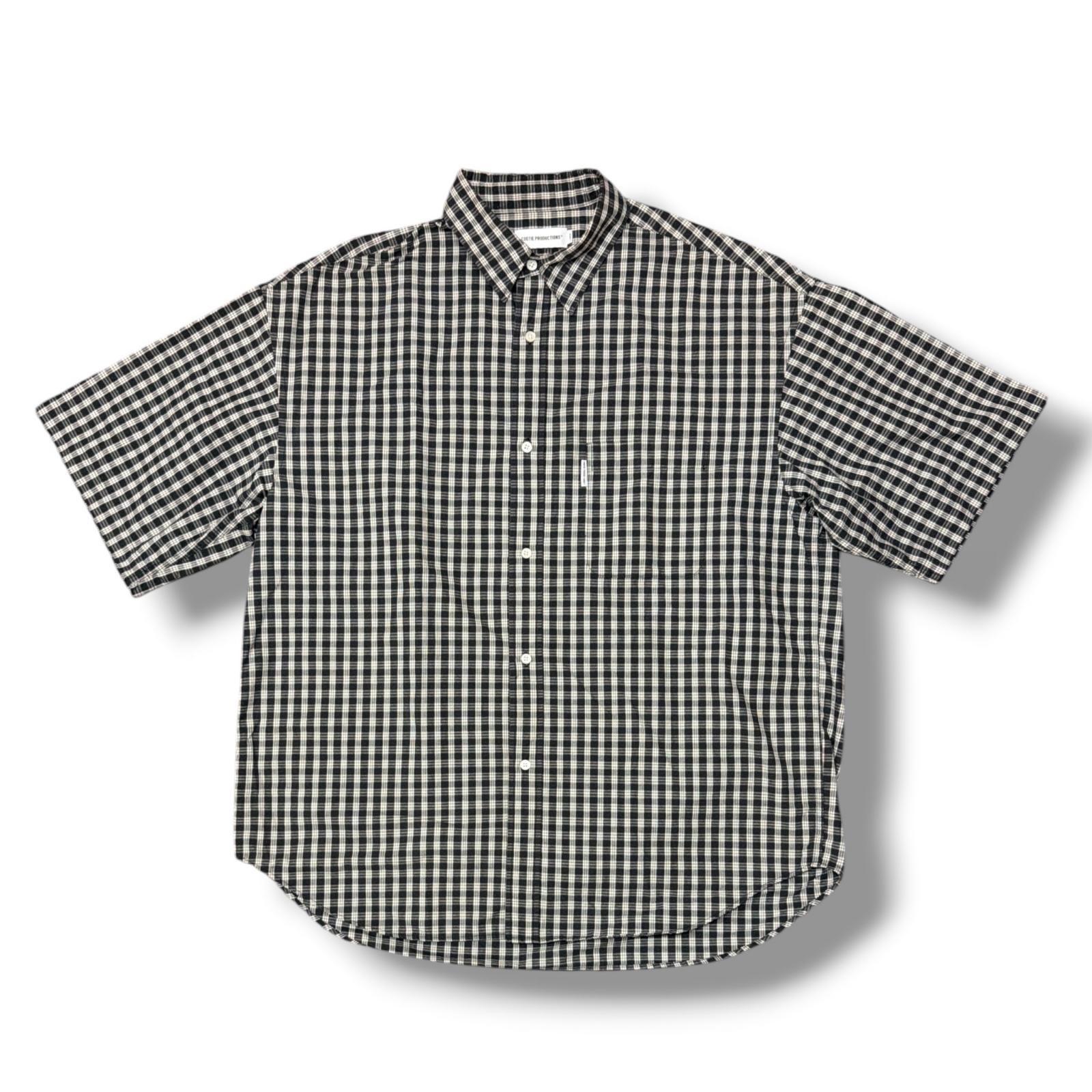 COOTIE PRODUCTIONS・クーティープロダクションズ 24SS Dobby Check S/S Shirt 状態A ドビーチェックシャツ CTE-24S404 サイズL ブラック メンズ （19848M）【中古】｜買取MOTTO　店