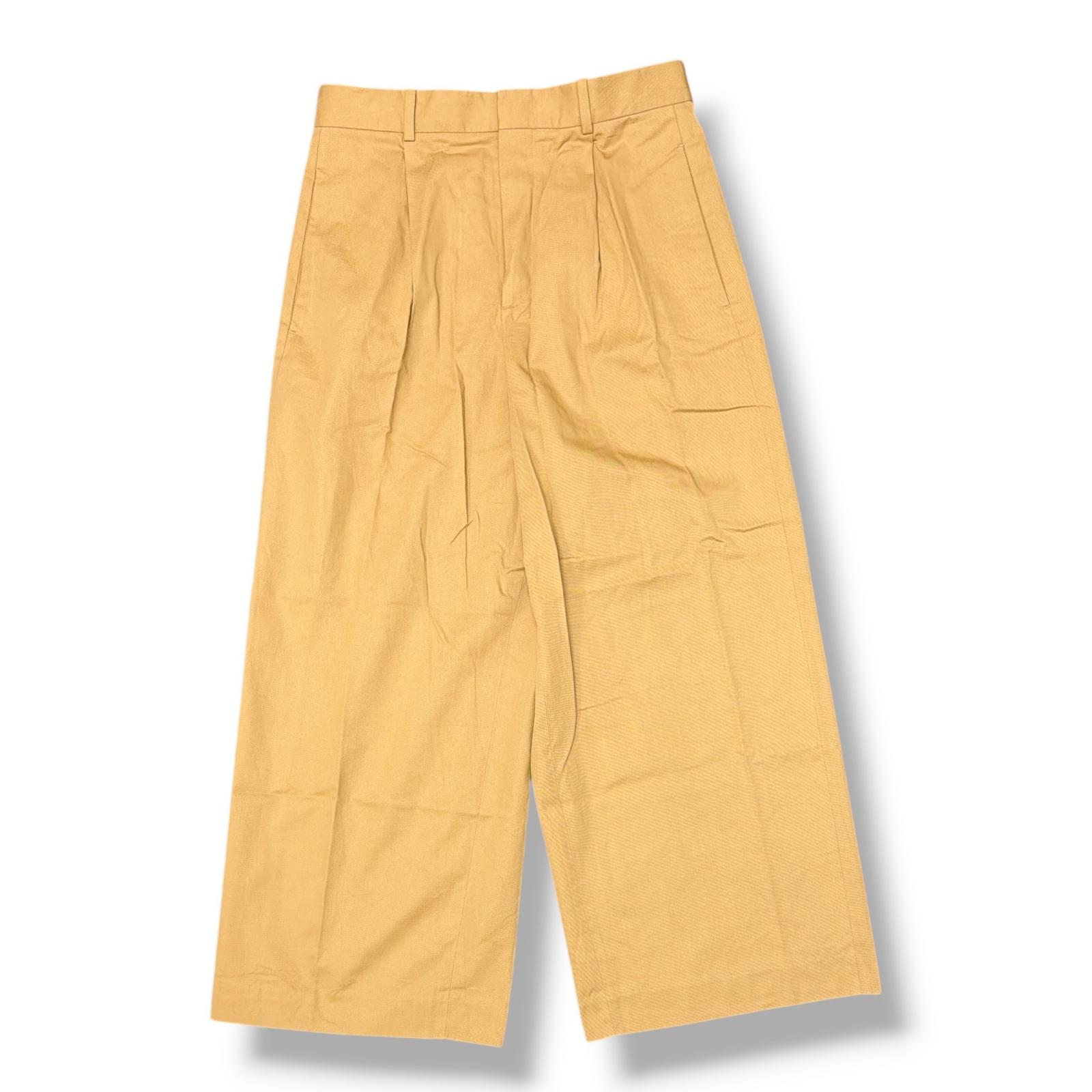 LOEWE・ロエベ WIDE LEG TROUSERS 状態A ワイドレグトラウザーチノパンツ H526Y04X67 サイズ46 ベージュ メンズ （19192M）【中古】｜買取MOTTO　店
