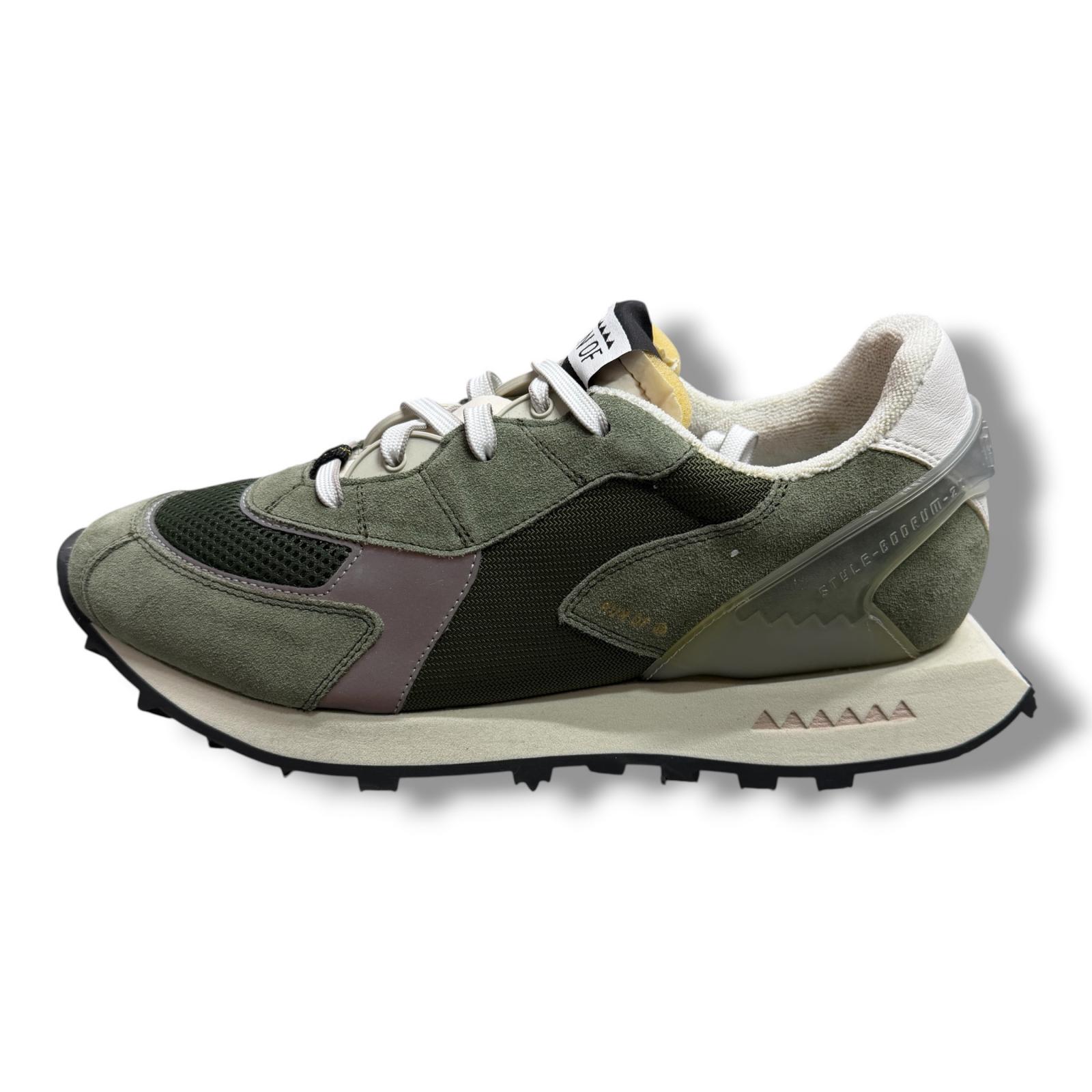 未使用 RUN OF ランオブ TEMPELHOF MILITARY 状態SS スニーカー サイズ42 27cm カーキ メンズ (19467M)【中古】|買取MOTTO 店