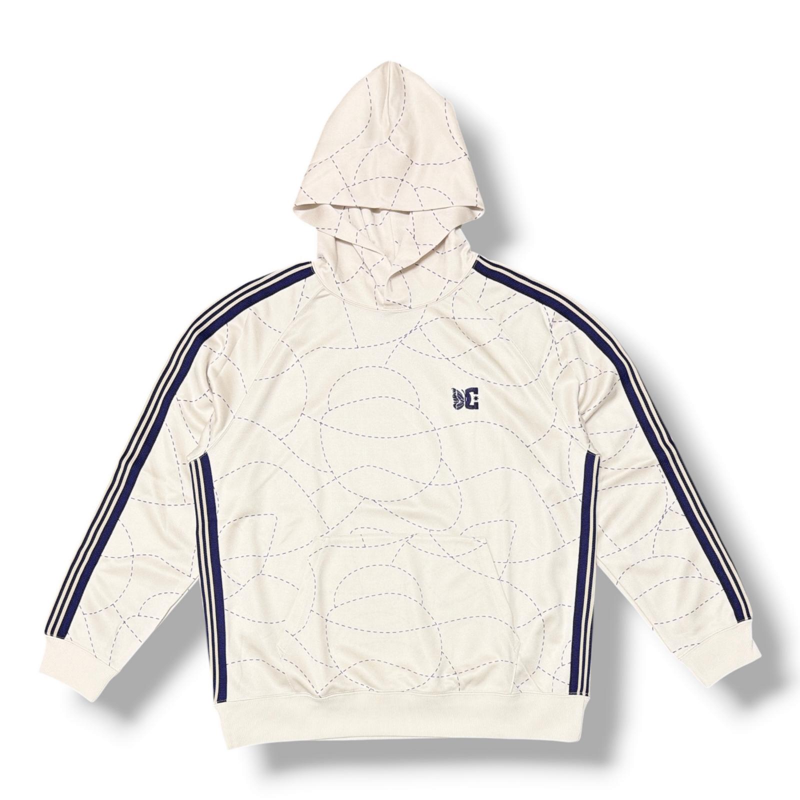 Needles・ニードルス × DC SHOES ディーシーシューズ Track Hoody - Poly Smooth 状態A トラックフーディー パーカー MR608 サイズL アイボリー メンズ (19069M)【中古】|買取MOTTO 店