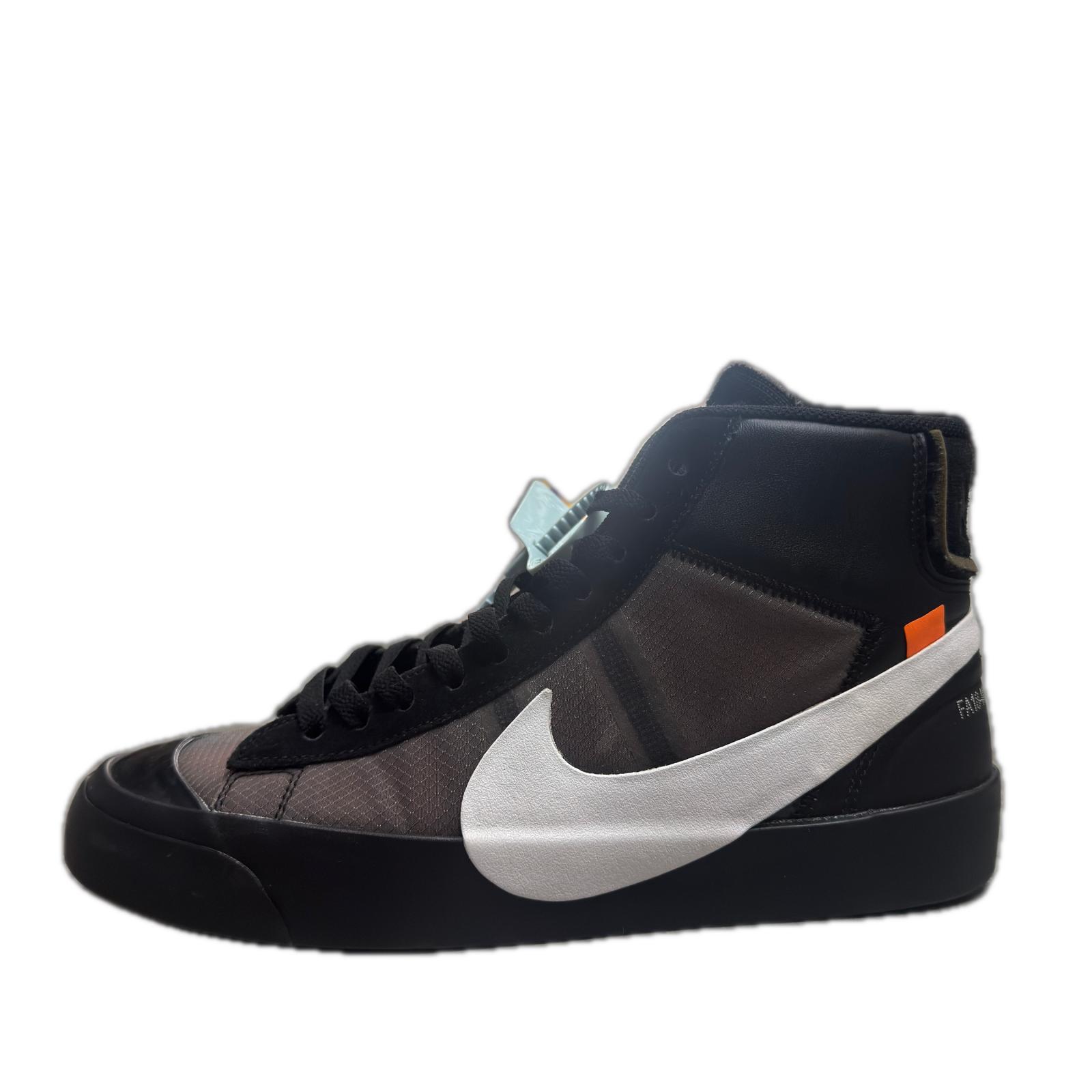 NIKE・ナイキ &times; OFF-WHITE・オフホワイト Blazer Studio Mid 状態A ブレザー スニーカー AA3832-00 サイズ27 27cm ブラック メンズ （19854M）【中古】｜買取MOTTO　店
