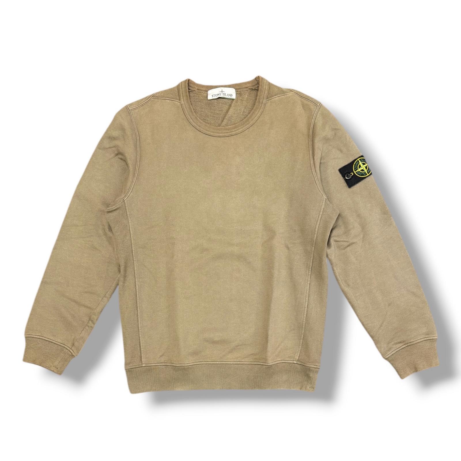 STONE ISLAND・ストーンアイランド クルーネックスウェット 状態B トレーナー 811562420 サイズS カーキ系 メンズ （19329M）【中古】｜買取MOTTO　店