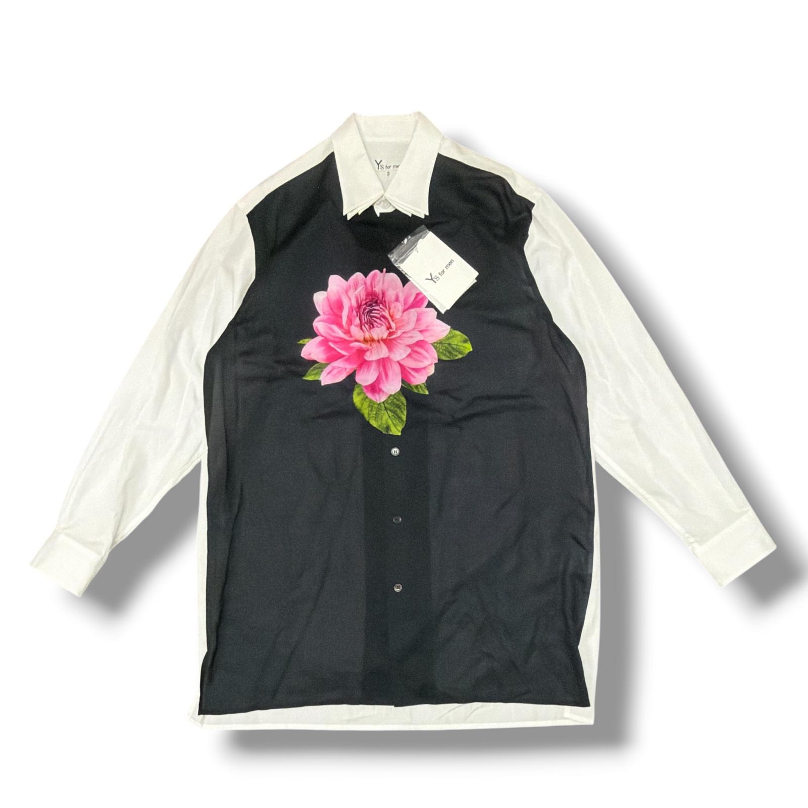 未使用 Y’s for men・ワイズフォーメン ヨウジヤマモト TRIPLE COLLAR SHIRT 状態SS トリプルカラーシャツ 長袖 ML-B17-858 サイズ2 ブラック メンズ (17375M)【中古】|買取MOTTO 店