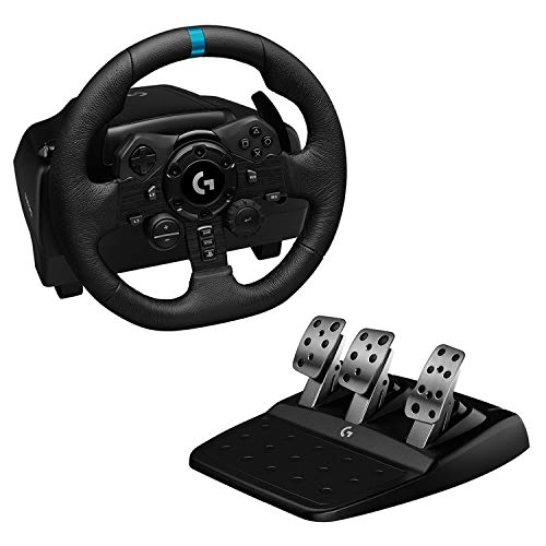 【中古】Logicool G(ロジクール G) USB ハンコン G923 グランツーリスモ7 動作確認済み PS5 PS4 PC ハンドル コントローラー レーシング ゲーム フォースフィードバックシステム ステアリング 国内正規品 2年間メーカー保証|買取王子