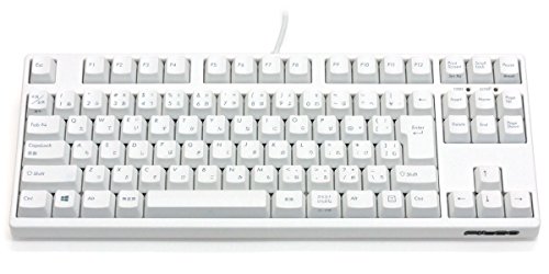 【中古】FILCO Majestouch2 HAKUA Tenkeyless 静音ひな形 91日本語カナありテンキーレスタイプ USB/なおなお書き2両相応う 引っ敷き白いこと FKBN91MPS/JMW2