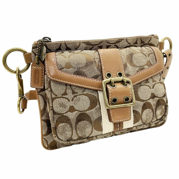 楽天市場】【バッグ】COACH コーチ シグネチャー ウエストポーチ