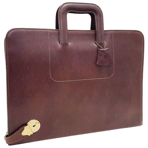 美品 BURBERRY ダレスバッグ ドクターズバッグ ブラウン 希少✨BURBERRY ブラウン レザー ダレスバッグ ドクターズバッグ