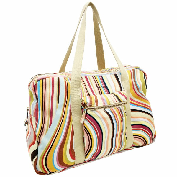 Paul Smith ポール・スミス ボストンバッグ　マルチカラー　現行 Paul Smith ポールスミス マルチ スワール 大型 ボストンバッグ - メルカリ