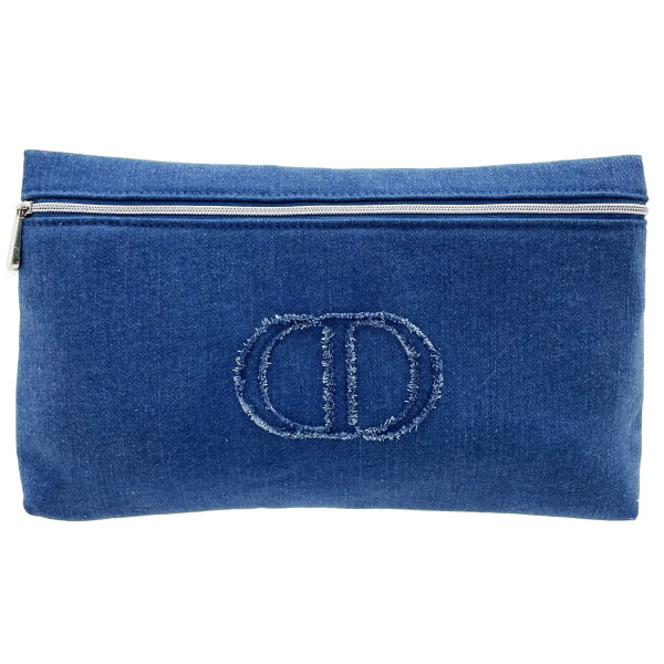 楽天市場】Christian Dior□ コスメポーチ トロッター ナンバー ブルー