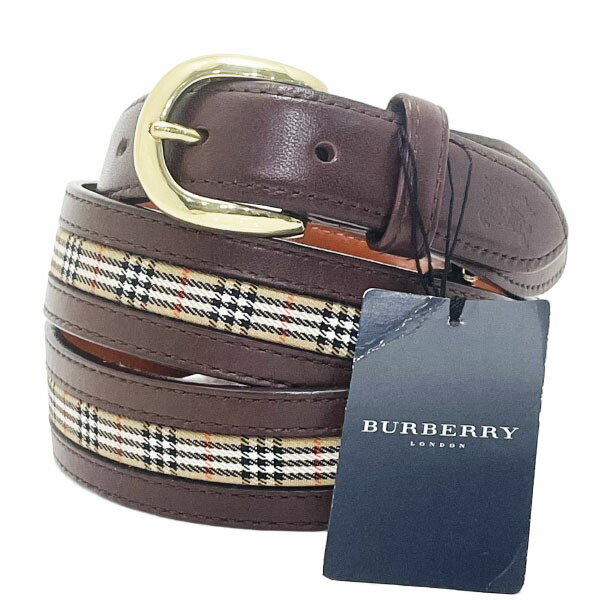 BURBERRY バーバリー 本革ベルト メンズ　男性用 バーバリー BURBERRY ベルト レザーベルト メンズ BELT ブラック