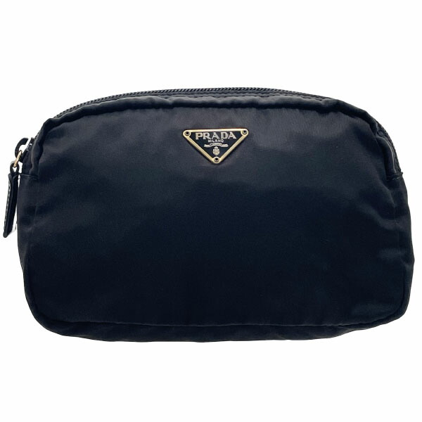 【極美品】プラダ ポーチ デニム 三角ロゴ ゴールド金具 横長 楽天市場】PRADA プラダ ポーチ DENIM デニム 化粧ポーチ コスメ