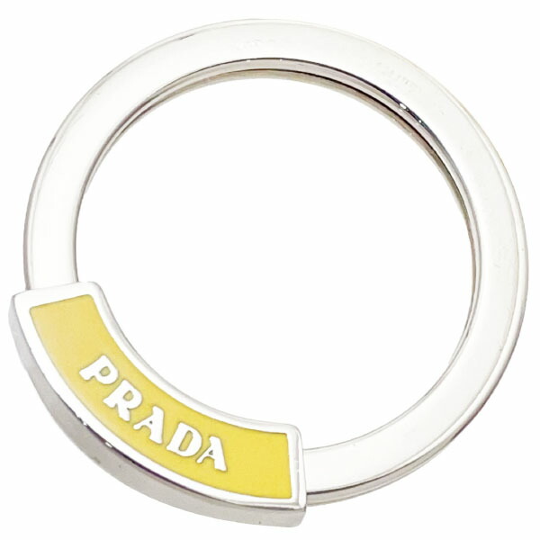 箱付き【極美品】PRADA プラダ ロゴ キーリング PRADA プラダ キーリング キーホルダー キーケース 三角ロゴ