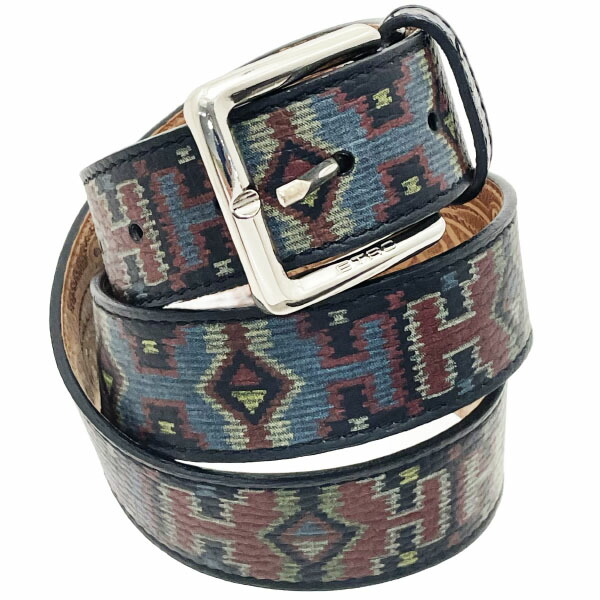 美品 ETRO エトロ ベルト レザー 本革 総柄 ペイズリー 細ベルト 楽天市場】ETRO エトロ ベルト 0N701 8609 メンズ ロゴ