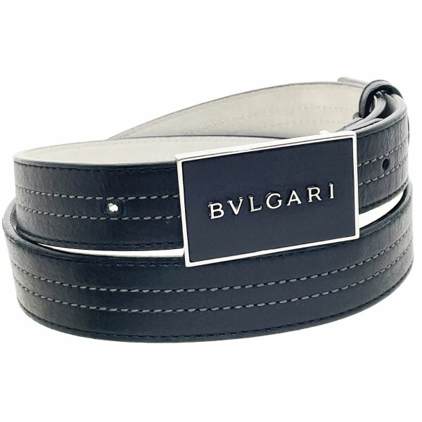 楽天市場】BVLGARI ブルガリ ベルト メンズ レザー 黒 ブラック