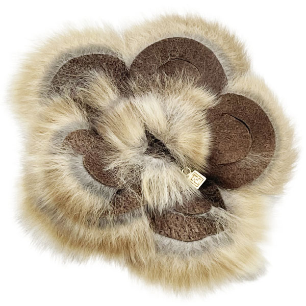 楽天市場】FENDI フェンディ カメリア コサージュ 花 フラワー ファー