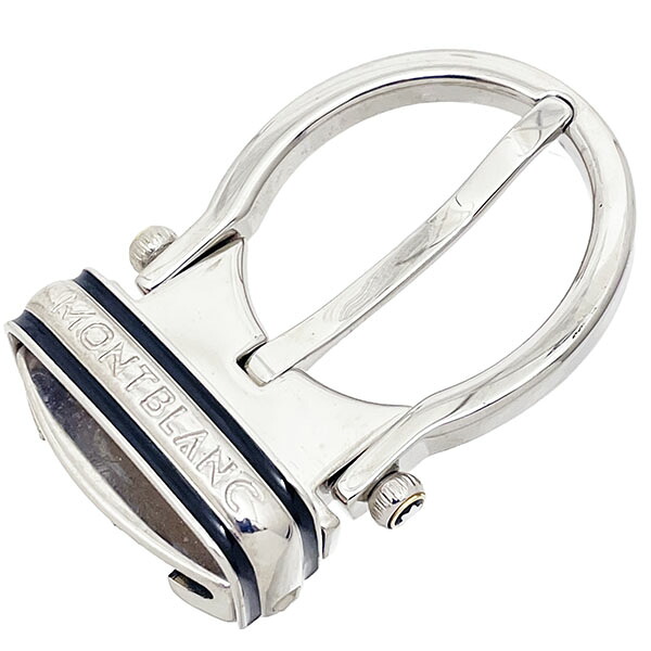 モンブラン 胴締めバックル 古典派音楽伝達ルート バックル しろがね色金具 MONTBLANC ロゴタイプ マイスターシュテュック 白いことはやりっ子 服飾小物 ブランド名小物 メンズ 成人男性 成人男性 美品【中古】