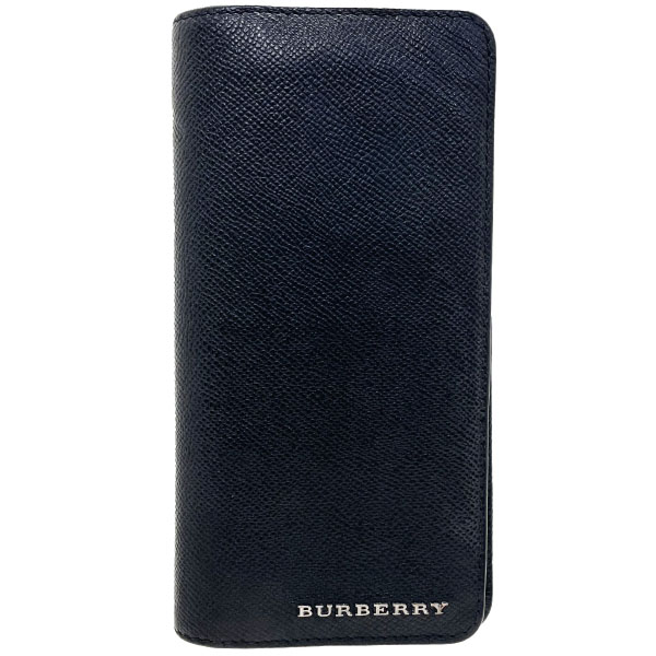 BURBERRY バーバリー 長財布 ロングウォレット レザー ブラック がま口 楽天市場】バーバリー BURBERRY 長財布 黒 ブラック レザー ロゴ
