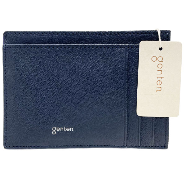 ゲンテン 財布 フレスコ スマート ウォレット レザー 革 ナイトブルー ネイビー系 紺 42747 genten コンパクト財布 ミニ財布 ミニウォレット コインケース 小銭入れ カードケース カードホルダー カード入れ ブランド小物 メンズ レディース ユニセックス 美品【中古】｜買取横丁 8,960円